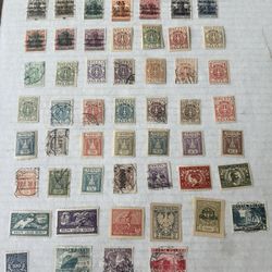 Poland Old Vintage Stamp Group Of 54 Used 