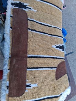 Thick wool bottom Saddle blanket