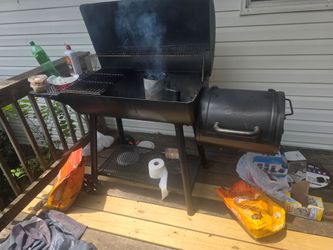 Char grill with offset smoker