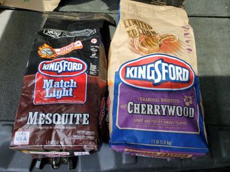 Kingsford Limited Edition BBQ Cherrywoof Charcoal Briquets & Match Light Mesquite