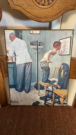 Norman Rockwell Print Time For A Shot 