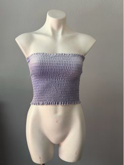Lavender Smocked Tube Top