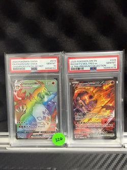 Rainbow Charizard and moltres stamped promo upc box