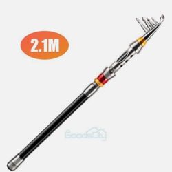 2.1 M Heavy Duty Carbon Fiber Telescopic Fishing Rod Pole Sea Saltwater