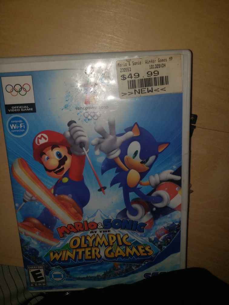 Nintendo Wii Game Mario Vs.somuc At The Olympic winter Games