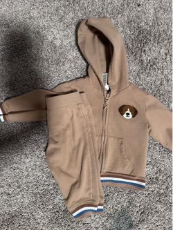 Puppy Tan Hooded Sweatsuit