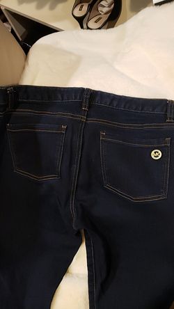 MICHAEL KORS cropped denim jeans.