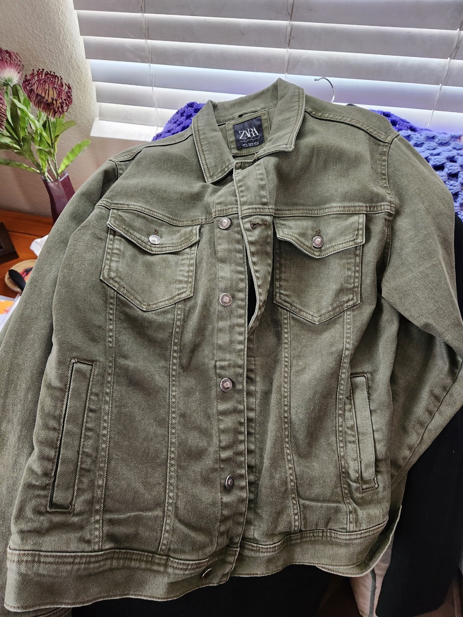 Zara - Jean Green Men’s Jacket - Size XL