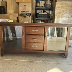 TV Stand With Cabinets And Drawer