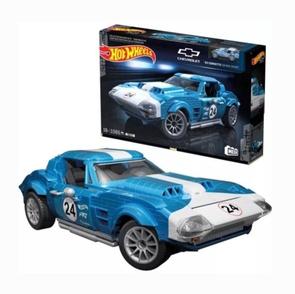 MEGA Hot Wheels 63 Corvette Grand Sport Race Car (LEGO Model: 1060)