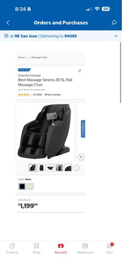 Best Massage Serene 2D SL Rail Massage Chair