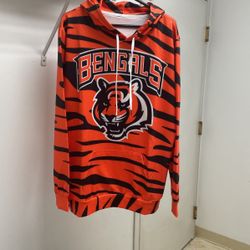 Cincinnati Bengals Hoodie material Polyester and  Spandex 
