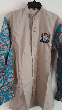 Cool Afrocentric long sleeve shirt 100% cotton top, various colors and sizes