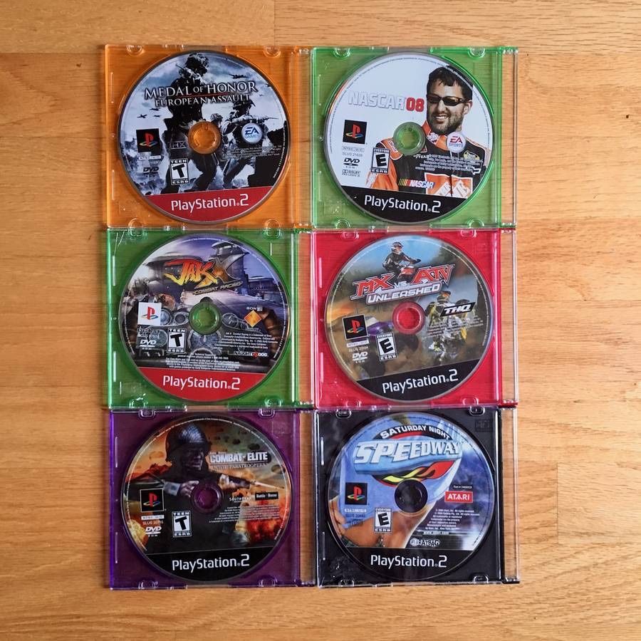 Lot of 6 Playstation 2 PS2 Games - all have scratches