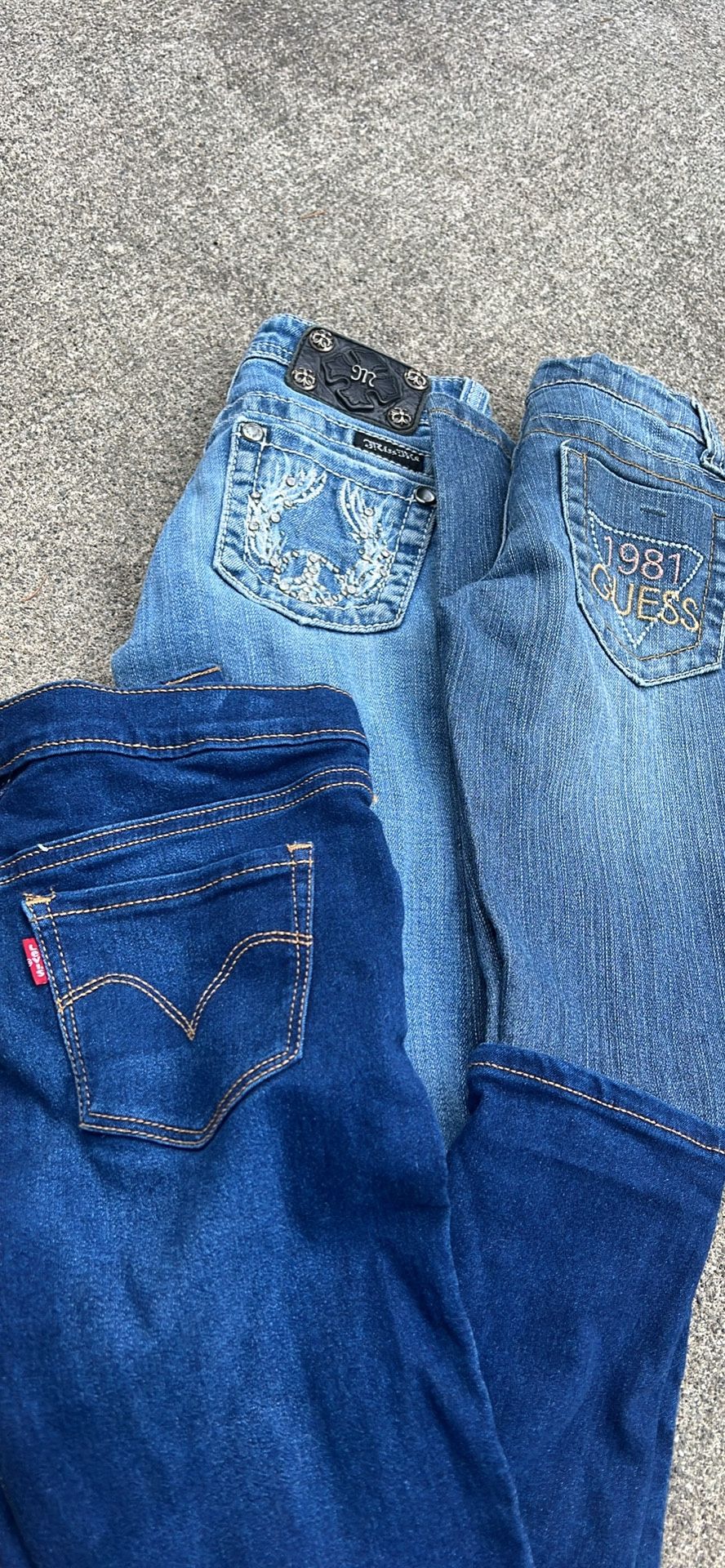 Miss Me Guess And Levi’s Girls Jean Lot Size 7-8