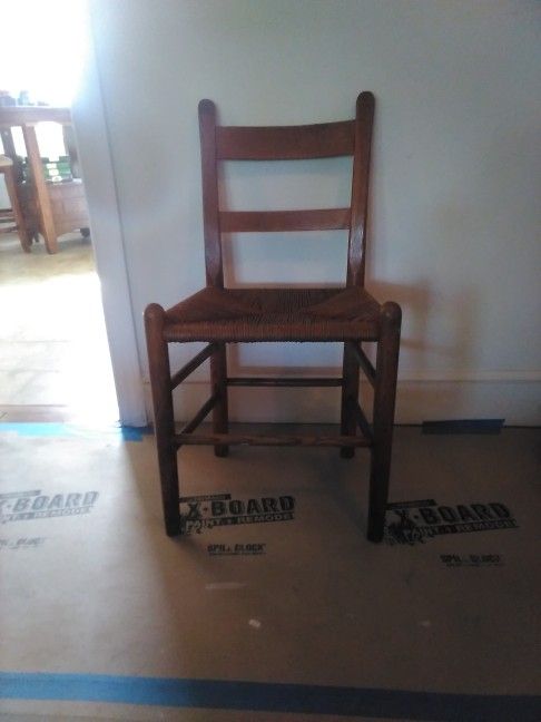 Antique Wood and Cane Chairs