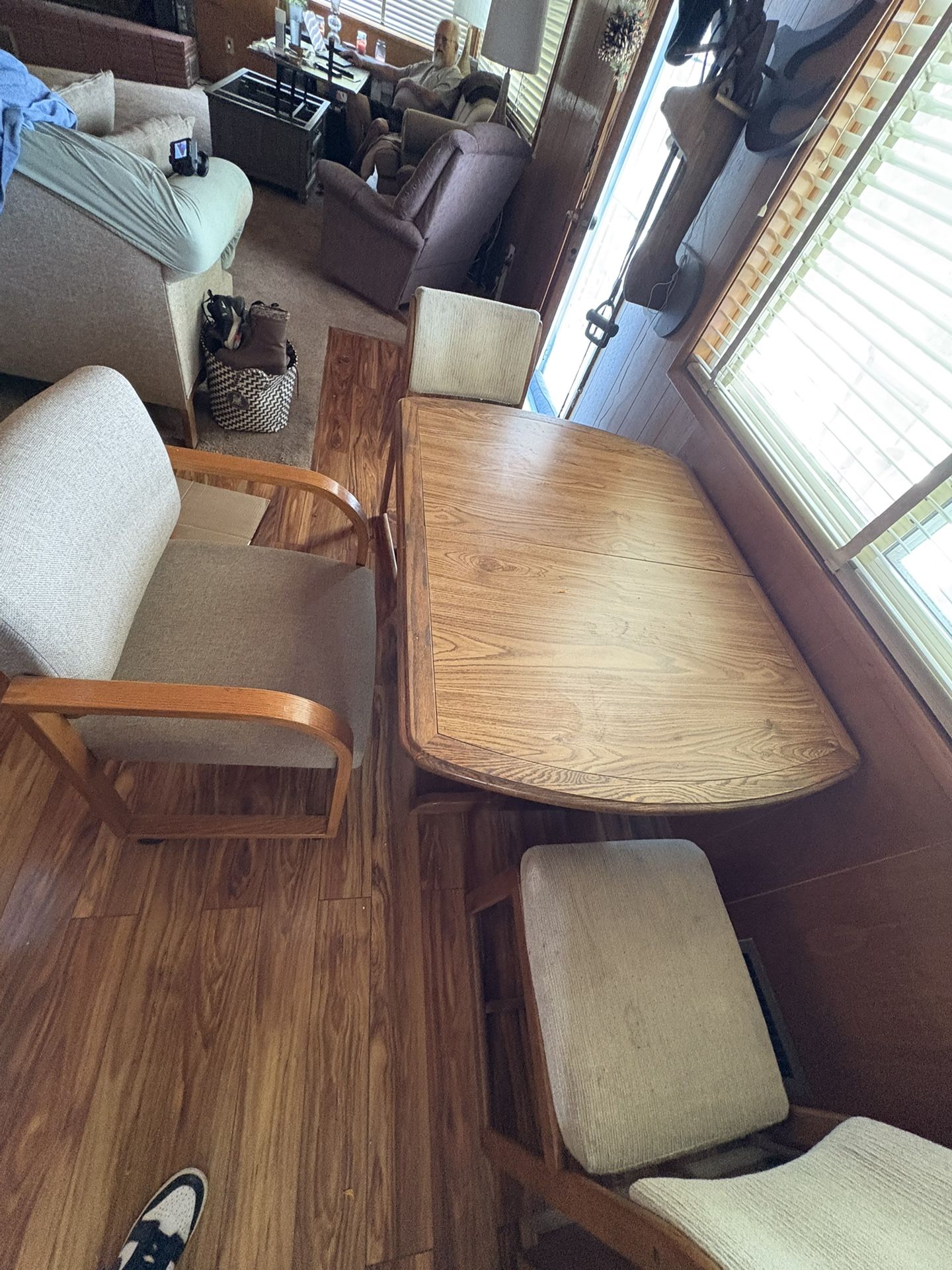 Dining room table and chairs