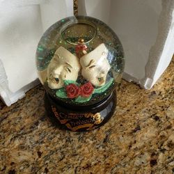 Comedy Tragedy Snow/Glitter Bowl