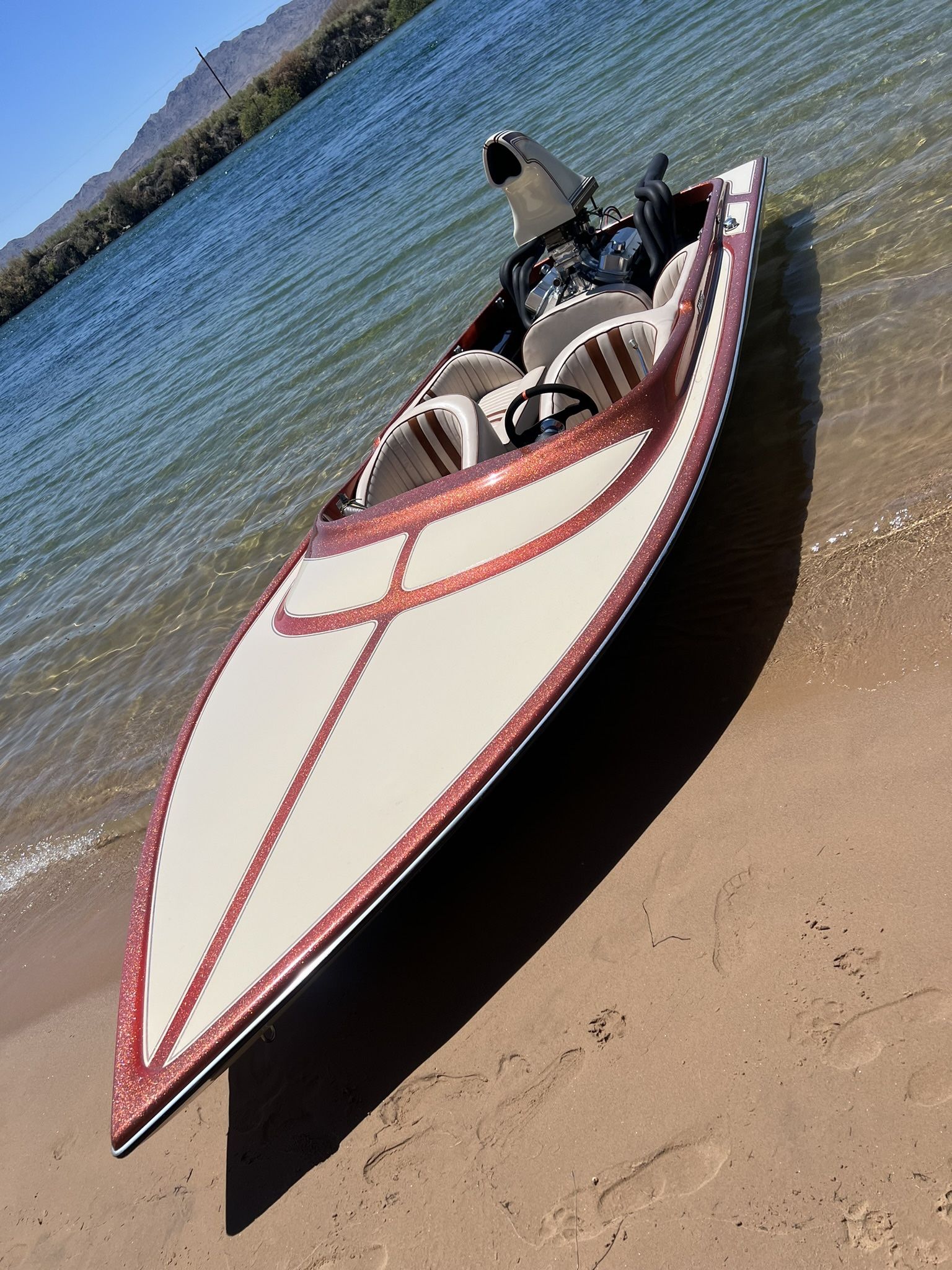 Jetboat 19 Ft Hallett Built Big Block Chevy 85mph