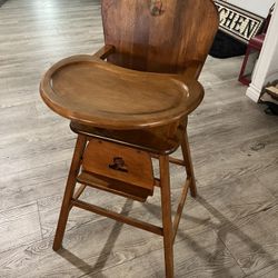 Wooden High Chair