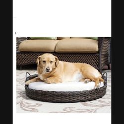 Outdoor Rattan Dog Bed 
