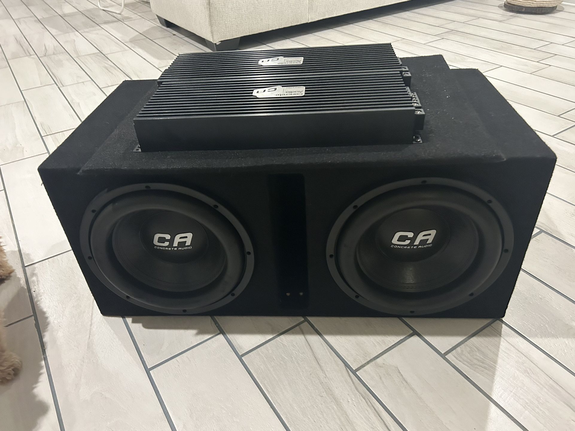 Concrete Audio Subs/Amp + Speakers