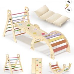 Triangle Climbing Set Indoor Playground for Kids Complete with Pads