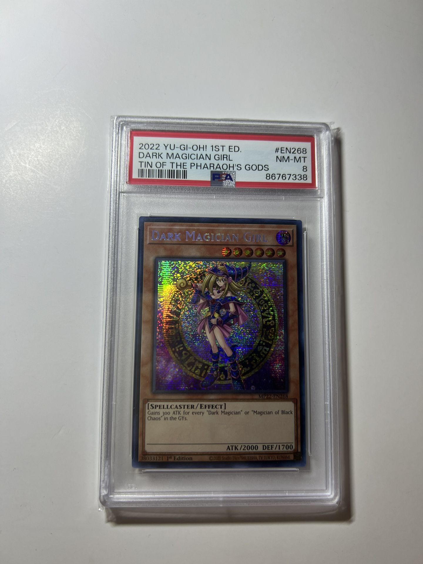Yugioh! PSA 8 2022 Dark Magician GIrl Secret Rare