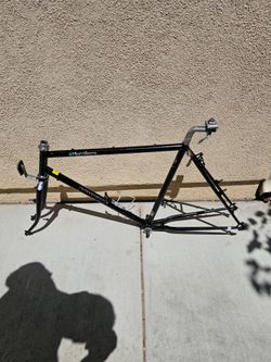 Vintage Schwinn mountain bike frame set.