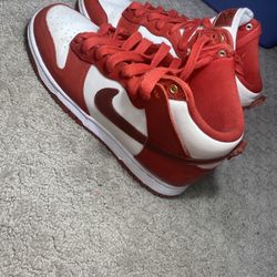 red and white nike Dunk “Sb” size 8.5