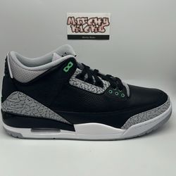 Jordan 3 Retro Green Glow Sz. 12