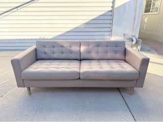 IKEA LANDSKRONA 3-Seat Leather Sofa – Natural Beige/Taupe - $425 OBO