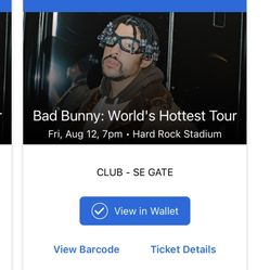 BAD BUNNY TICKETS
