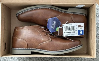 STEVE MADDEN COGNAC LEATHER SHOES  Size 9