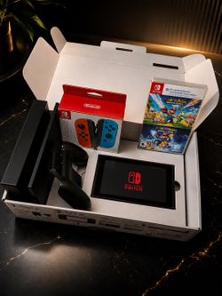 Nintendo Switch Completa En Caja + Joy-con Nuevos + Juego Nuevo