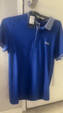 Hugo Boss Blue Polo Shirt with Tags