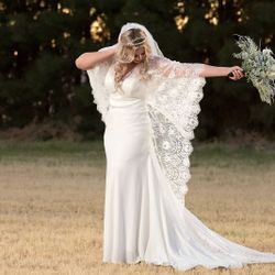 Size 14 Boho Wedding Dress