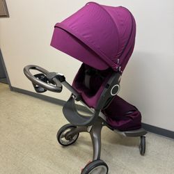 Stokke Xplory Stroller Including Buggy Board And Buggy Board Saddle For Sibling