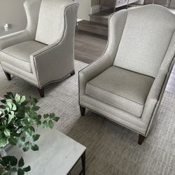 Two Wingback Chairs