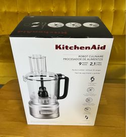 KitchenAid 9-Cup Food Processor (Contour Silver) – Like New in Box!