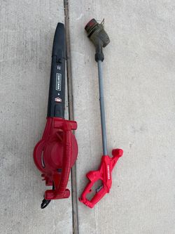 Craftsman Electric Leaf Blower and String Trimmer Set