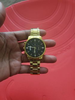 Gold tone men's Watch