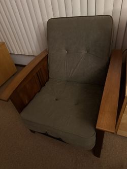 Wooden Accent Chair Set with 6 Inch Micro Velvet Cushion