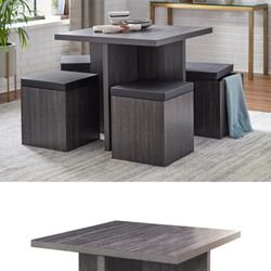 5 Pcs Trestle Dining Set
