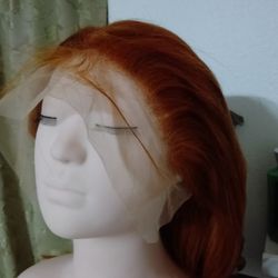 14 inch lace front wig  Human Hair 