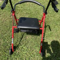 Walker four Wheel With seat