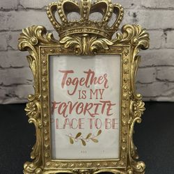 Gold Crown Picture Frame