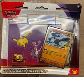 Pokemon 30th Celebration Tech Sticker Collection 12-Blister Case