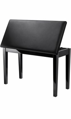SONGMICS Duet Piano Bench with Padded Cushion and Storage Compartment Piano Chair