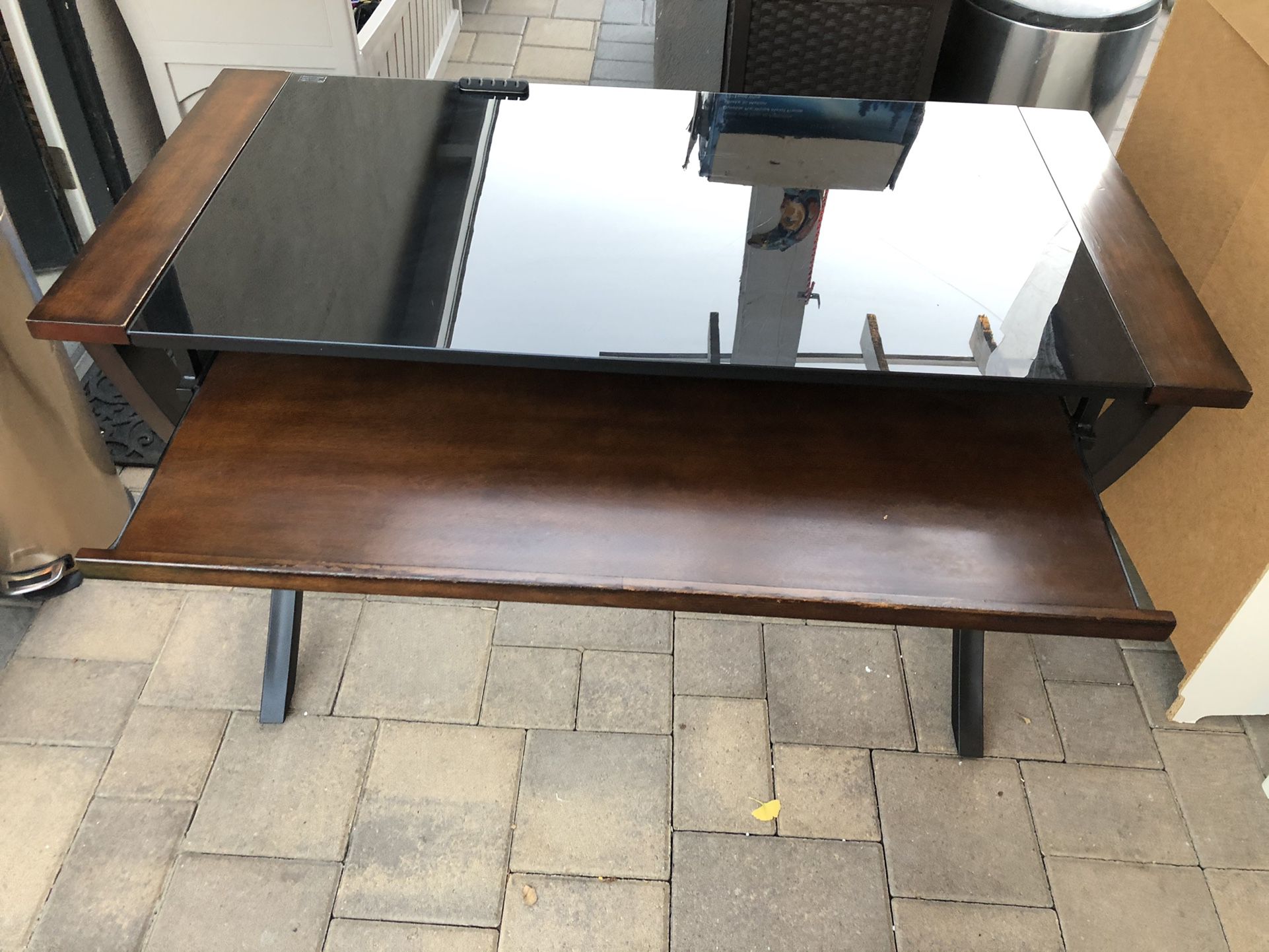 Computer Desk With Glass Top